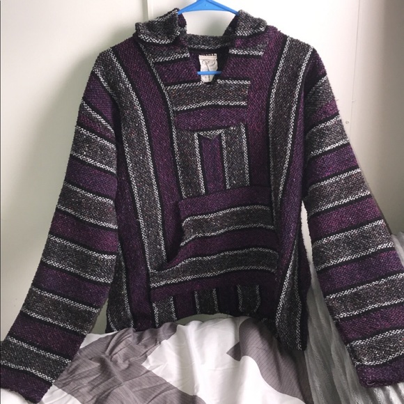 Purple Grey “ Drug Rug “ Hoodie - Picture 1 of 1